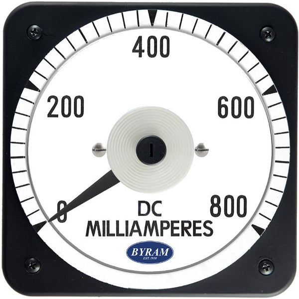 TMCS 103111KWKW Analog DC Ammeter, 0-800 mA