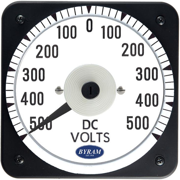 MCS 103012SFSF Analog DC Voltmeter, 500-0-500 Volts
