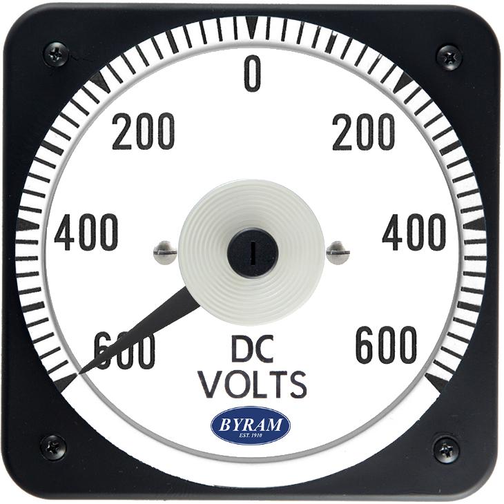 MCS 103012SJSJ Analog DC Voltmeter, 600-0-600 Volts