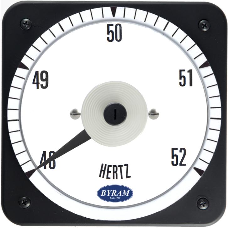 TMCS 103372AKAK Analog Frequency Meter, 50 Center, 48-52 Hz