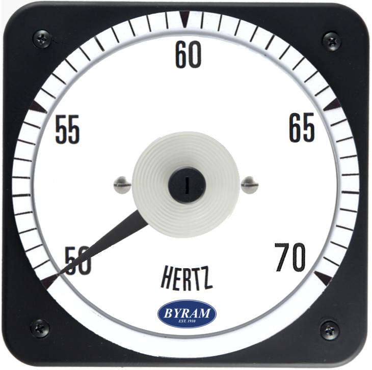 TMCS 103372ALAL Analog Frequency Meter, 60 Center, 50-70 Hz