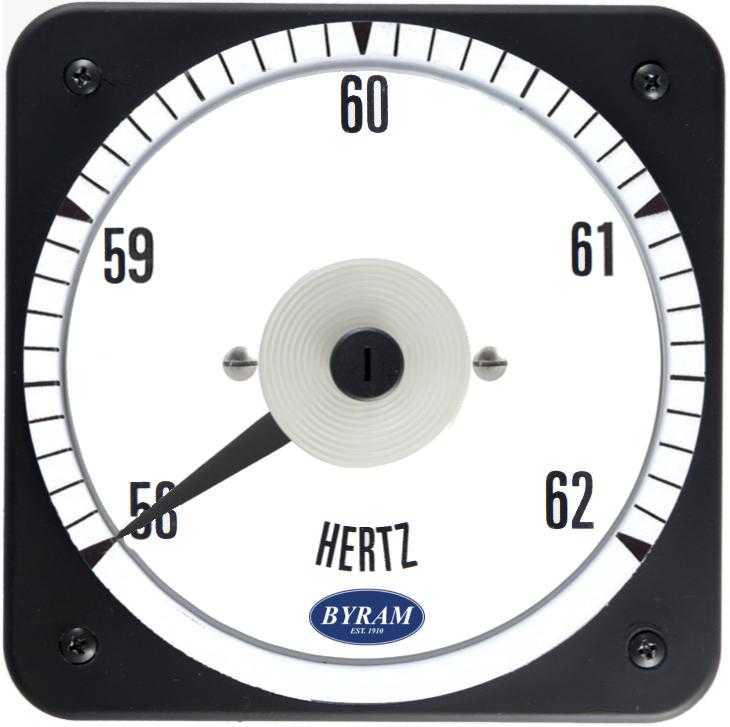 TMCS 103372ASAS Analog Frequency Meter, 60 Center, 58-62 Hz