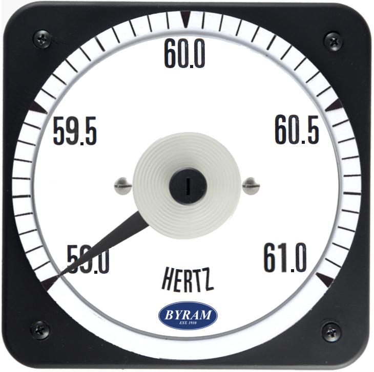 MCS 103372ATAT Analog Frequency Meter, 60 Center, 59-61 Hz