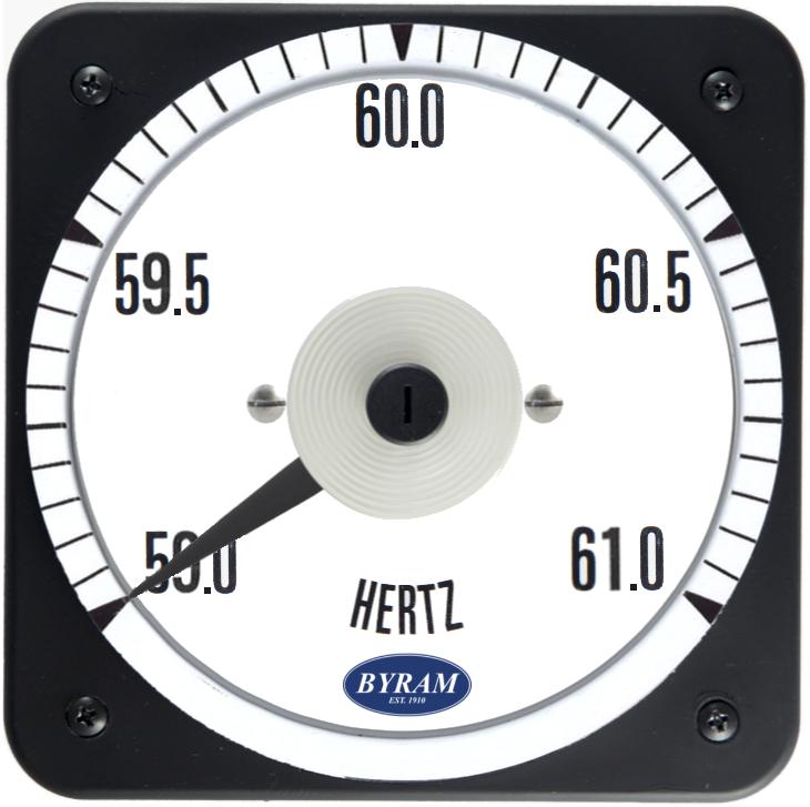 TMCS 103372ATAT Analog Frequency Meter, 60 Center, 59-61 Hz