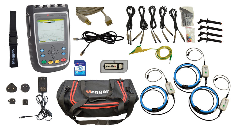 Megger - Eight Channel Hand Held Power Quality Analyzer | MPQ1000 Basic